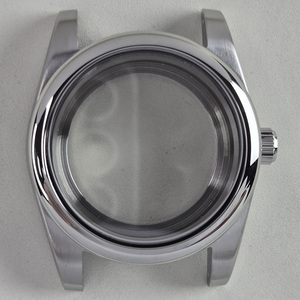 Boîtier de montre en acier inoxydable poli de 39 mm compatible avec le mouvement automatique mécanique <span class=keywords><strong>Seiko</strong></span> NH35A, étanche à 100 m, pièces de montre - Product Image 6