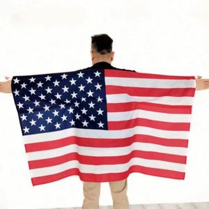 Polyester Custom Size Custom Color Sporty Style Portable Campaign 2026 Football Soccer Sports National US American Body <b>Flag</b> - Product Image 1