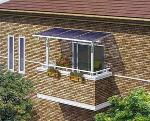 Auvent de terrasse en polycarbonate léger et facile à installer, auvent de balcon <span class=keywords><strong>pour</strong></span> auvents extérieurs résidentiels - Product Image 4