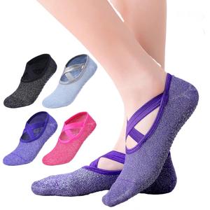 Chaussettes de sport antidérapantes pour femmes Yoga Fashion Perform Dance Professional Pilates Fitness Bottom - Product Image 1