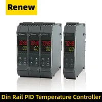Controlador de Temperatura PID Ai-7048 D5, Módulo de Adquisición de Temperatura de Cuatro Canales Pt100, Termopar, Rs485, Riel DIN