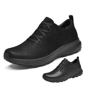 Nuevas zapatillas de deporte para hombre al aire libre, zapatos informales de cuero hechos a mano, diseño de moda, zapatos deportivos para hombre, cuero genuino suave - Product Image 1