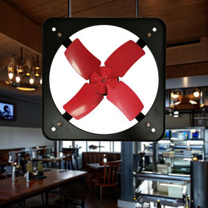 Ventilateur de ventilation industriel électrique de conception carrée métallique fixé au mur avec l'échappement de <span class=keywords><strong>grille</strong></span> OEM/ODM supportant le roulement à billes - Product Image 6