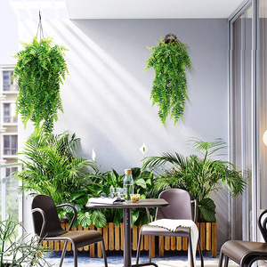 <b>Artificial</b> Green Persian Wall Hanging 30cm-100cm Foliage <b>Bouquet</b> Home Decor Modern Style 3pcs - Product Image 4