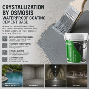Revêtement imperméabilisant en ciment auto-scellant à cristallisation osmotique anti-infiltration pour chambres à valve en béton, fabriqué sur mesure en usine - Product Image 2