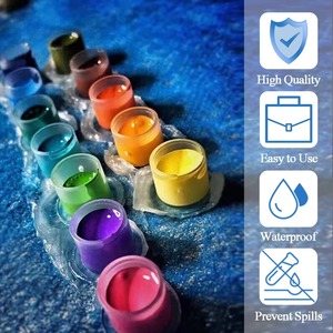 100pcs Self Stand Tattoo Ink Cups Disposable Clear <b>Makeup</b> Pigment <b>Holder</b> Caps with Stable Base - Product Image 2