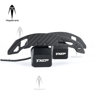 Leve del Cambio Magnetiche in Fibra di Carbonio e Pelle per <span class=keywords><strong>Audi</strong></span> B9 A3/A4/A5/Q5/Q7/Q8 <span class=keywords><strong>TT</strong></span> R8 B8.5 TTRS A1 S6 C8 C7 - Product Image 2
