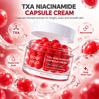 Crème Visage Premium Éclat Lumineux Unifiant Teint Anti-Taches Ternes Marque Privée OEM Tous Types de Peau en Pot Acide Tranexamique Niacinamide en Capsules