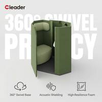Sofá Acústico Modular Ergonómico Moderno para Reuniones, Tapizado en Tela, con Respaldo Alto Integrado y Aislamiento Acústico