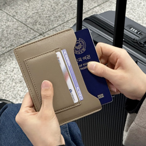 Japanese and Korean style PU leather passport <b>holder</b>/<b>wallet</b>, large capacity, multi-functional document <b>holder</b>, ID <b>card</b> <b>holder</b>, - Product Image 2