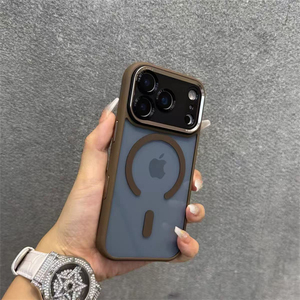 เคสใสพร้อมตัวป้องกันกล้องสำหรับ iPhone 17 17 Pro 16 17 Pro Max, เคส iPhone 17 Pro สีส้มหรูหรา ดีไซน์เนอร์ - Product Image 5