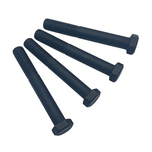 Tornillos de Cabeza Hexagonal de Acero de Alta Resistencia y Calidad, Recubrimiento de Óxido Negro, Longitud Personalizada, Rosca Completa/Parcial, para Reparación/Reemplazo de Motores de Motocicleta - Product Image 1