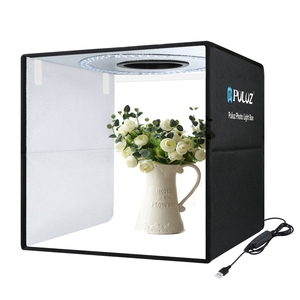 60W 5500K illuminazione a LED <span class=keywords><strong>Studio</strong></span> tiro tenda 40cm <span class=keywords><strong>Studio</strong></span> pieghevole portatile luce bianca foto PULUZ fotografia - Product Image 1
