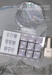 9 colores reflectante diamante plata Disco UV Gel polaco Kit Flash resina y 15ml brillo Gel Set para Nail Art - Product Image 6