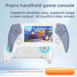 เครื่องเล่นเกมพกพาไร้สาย PROJECT X PRO พร้อมชิป RK3326 รองรับเกมย้อนยุค <span class=keywords><strong>PSP</strong></span>  จอยสติ๊กคู่  หน้าจอ HD ขนาดใหญ่  รองรับเกม PS1  แบบอาร์เคด - Product Image 1