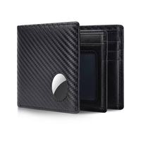 Dompet Lipat Dua Kulit Asli Pria Vintage, Perlindungan RFID, Tempat Kartu Kredit, Jendela ID, Dompet Pendek Bisnis Portabel untuk Sehari-hari