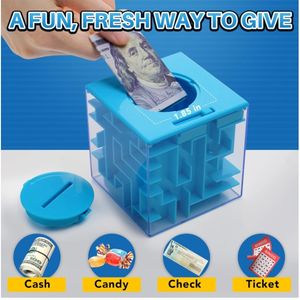 돈 미로 퍼즐 선물 상자, 어린이와 성인을 위한 완벽한 돈 홀더 퍼즐 및 두뇌 티저 장난감 - Product Image 6