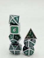 Vente en gros de dés de jeu polyédriques en métal personnalisés pour DND