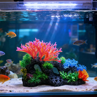 OG-216 Vente en gros, Ornement créatif en résine non toxique pour aquarium, Plante artificielle, Grotte cachette, Décoration de paysage pour aquarium