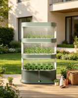Verticale Aeroponische Kweektoren Smart LED Hydroponisch Kweeksysteem Binnenhuis Automatisch Bodemloos Verticaal Boerderij Tuinset