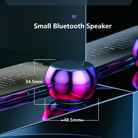 Mini haut-parleur Bluetooth sans fil portable M3, subwoofer rond en métal professionnel avec logo personnalisé et couleur au choix