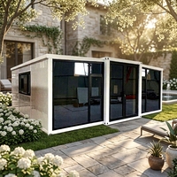 Maison préfabriquée pliable prête à l'emploi en conteneur, mobile et transportable, à vendre – Prix des maisons mobiles pliantes préfabriquées