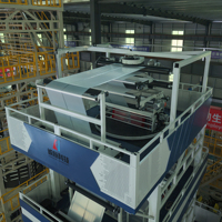 Máquina de Extrusión de Película Soplada de Tres Capas ABC, Extrusora de Película Plástica de PE de Alta Velocidad de 2200 mm, Línea de Producción de Bolsas de Mensajería