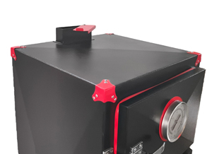 Armoire de fumage en acier à triple porte avec thermomètre pour la cuisson au barbecue en extérieur - Product Image 6