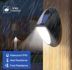 Les appliques murales solaires d'extérieur à DEL conviennent aux murs d'imperméabilisation des marches d'arrière-cour <span class=keywords><strong>pour</strong></span> les cours, les jardins et les ruelles - Product Image 3