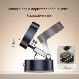 Supporto Multifunzionale a Ventosa, <span class=keywords><strong>Pieghevole</strong></span> e Telescopico, Supporto Magnetico Bifacciale per Telefono da Cucina - Product Image 4