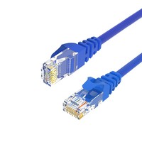 Cable Ethernet Gigabit CAT6 Categoría 6, Cable de Conexión a Red de Alta Velocidad para el Hogar, Cable de Banda Ancha Azul