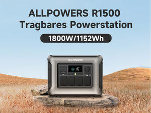 <span class=keywords><strong>ALLPOWERS</strong></span> R1500 Super Centrale électrique portable 14 sorties pour plusieurs appareils 1152Wh 1800W Système d'énergie solaire et station portable - Product Image 4