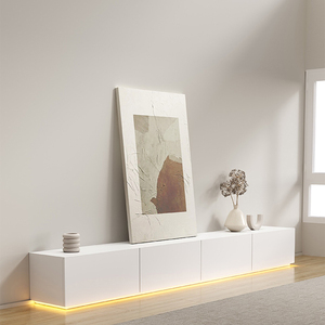 Meubles de salon nordiques support de <span class=keywords><strong>Console</strong></span> de dessus en marbre <span class=keywords><strong>blanc</strong></span> de style élevé banc de télévision armoires de salon avec Table basse support de télévision - Product Image 2