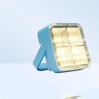 Lampe de camping LED rechargeable solaire et USB avec base magnétique, lampe d'urgence portable extérieure haute luminosité