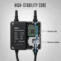 Transmisor de Presión de Viento PM19 4-20mA 24VDC, Sensor de Presión Diferencial de Aire de Alta Precisión 0.5% para Sistemas HVAC de Calderas, IP65