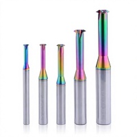 Fraise spirale à une dent 15mm 4mm à coupe descendante 3mm en carbure pour routeur CNC, personnalisable OEM, 55HRC, fraisage conventionnel