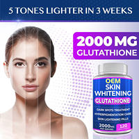 Capsules molles de L-Glutathion 5000mg Halal 2026 ENERGY Brand à l'Arbousier pour l'éclaircissement de la peau, anti-âge et antioxydant pour adultes