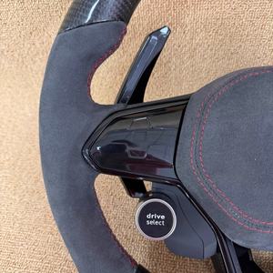 Utilisé pour Volkswagen <span class=keywords><strong>Golf</strong></span> 8 Polo GTI Modification de volant, volant en fibre de carbone à diode électroluminescente en carbone forgé - Product Image 3