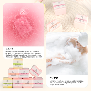 <span class=keywords><strong>Bombes</strong></span> parfumées de douche à l'huile essentielle hydratante Boule de sel de baht <span class=keywords><strong>Bombes</strong></span> de bain carrées en forme de cube de sel parfumées pour <span class=keywords><strong>les</strong></span> pieds - Product Image 3