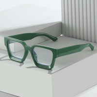 Lunettes PAISHEO X88950 tendance européenne et américaine, monture carrée, polyvalentes, sans correction, anti-lumière bleue
