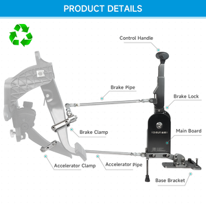 נכים אנשים נהיגה רכב בלם מצערת שליטה ביד במאיץ בלם לעזור נהיגה מערכת עבור נכים - Product Image 6