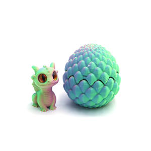 Ensemble d'œufs de petit dragon <span class=keywords><strong>en</strong></span> <span class=keywords><strong>plastique</strong></span> imprimés <span class=keywords><strong>en</strong></span> 3D, colorés, jouet de maternité animal, décoration, modèle de décompression, <span class=keywords><strong>action</strong></span>, produit transfrontalier très demandé - Product Image 3