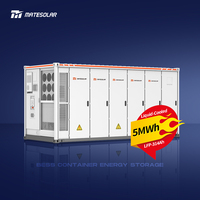Système de stockage d'énergie (BESS) MateSolar 5 MWh avec batterie lithium-ion LifePO4 à refroidissement liquide, conteneur 20 pieds 1331 V, 12 000 cycles
