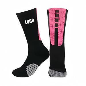 ถุงเท้าบาสเก็ตบอลแบบยาวระดับกลางน่อง คุณภาพสูง สั่งทำได้ MOQ ต่ำ ซับเหงื่อ แห้งเร็ว กันลื่น พร้อมโลโก้ NK - Product Image 3