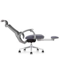 Chaise de bureau ergonomique moderne en maille, hauteur réglable, base pivotante, inclinaison 95-152°, soutien lombaire adaptatif, prête pour la conférence
