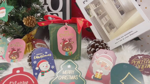 Hot Sale New Year Christmas Theme <b>Gifts</b> Card Tag Decoration <b>Gift</b> Christmas Tree Paper Tags Hangtags - Product Image 2