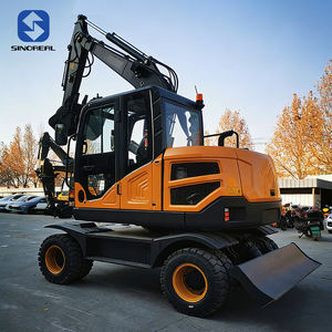 Fabricant <span class=keywords><strong>chinois</strong></span>, mini-excavatrice sur roues de 6 tonnes, facile d'accès sur les chantiers de construction, adaptée aux petits projets de construction - Product Image 5