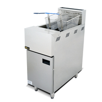 Offre Spéciale Friteuse à Gaz Commerciale OEM/ODM avec Meuble, Grande Capacité 32L, Machine à Frire les Poulets, Friteuse Électrique Professionnelle