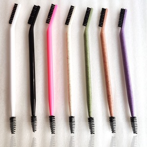 Thời trang kết thúc thuận tiện để sử dụng hot chất lượng cao tổng hợp tóc bền vững đôi đánh đầu bàn chải lông mi - Product Image 5