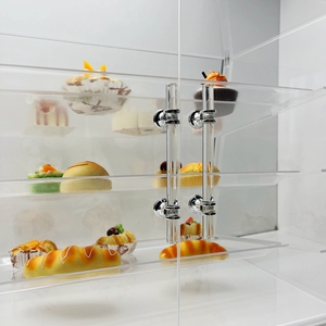 2024 Thiết Kế Mới Lớn Vòng Sod Acrylic 3 Khay Bánh Hiển Thị Showcase Bánh Cửa Hàng Hiển Thị Đứng Acrylic Bánh <span class=keywords><strong>Pastry</strong></span> Trường Hợp - Product Image 3